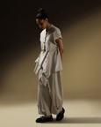 Hem Pocket Mid-Rise Pants