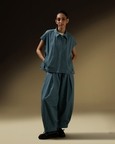 Front Hem Pleat Pants