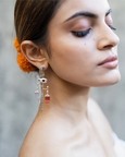 Pichwai Cow Horn Earrings