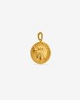 Vintage Sun Crest Gold Coin Charm