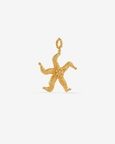Starfish Gold Textured Charm