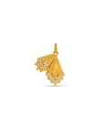 Antique Shield Gold Medallion Charm