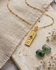 Vintage Totem Charm with Green Onyx