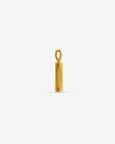 Vintage Column Gold Pendant Charm