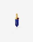 Lapis and garnet Dagger 92.5 Sterling Silver Charm