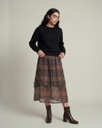 Second Thought Midi Skirt Grey