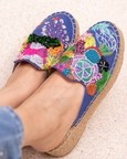 Fiji Espadrilles Haut Fabric Lined Platform