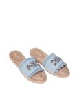 Lobster Denim Sandals Flat