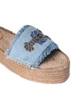 Lobster Denim Sandals Platform