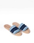 Saira Denim Sandals Flats