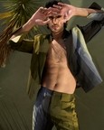 Pleated Blade Green Ombré Suit