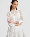 Halo Sheer Shirt Dress