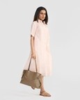 Delilah Sheer Shirt Dress