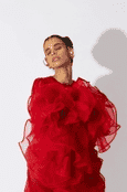 Bottlebrush Organza Dress