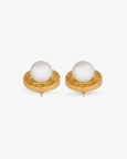 QED Pearl Earrings in Gold