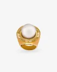 QED Pearl Ring in Gold