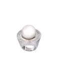 QED Pearl Ring in Silver