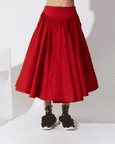 Slip Skirt in Red