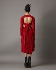 Scarlet Draped Dress
