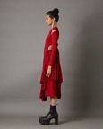 Scarlet Draped Dress