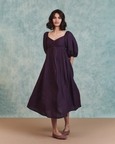 Front Twist Linen Dress