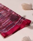 Crimson Shadow Silk Scarf