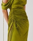 Olive Ruched Dress