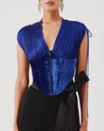 Veronica Corset in Blue