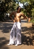 Cut-out Fringed Trousers