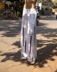 Cut-out Fringed Trousers