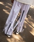 Cut-out Fringed Trousers