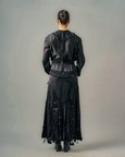 Tube Patchwork Top & Cut-out Tassels Skirt Set