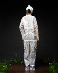 Ornament Patchwork Jacket & Drape Tassel Trouser Set