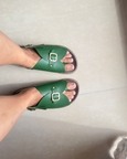 Envelope Cork Sandals Single Buckle