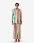 Leher Blazer & Trousers Co-Ord