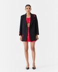 Black Cherry Embroidered Blazer