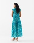 Coconut Palm Ruching Dress