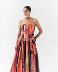 Pink Barcode Off Shoulder Set