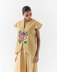 Gold Garden Rose Vest Set