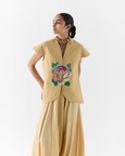 Gold Garden Rose Vest Set