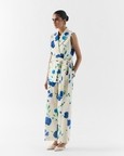Moss Rose Sleeveless Blazer Set