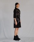 Black Map Short Dress