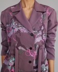 Mauve Map Coat Dress