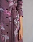 Mauve Map Coat Dress