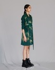 Green Map Coat Dress