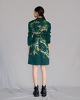 Green Map Coat Dress