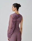 Mauve Ruched Top