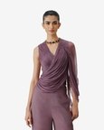 Mauve Ruched Top