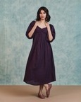 Front Twist Linen Dress