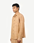 Beige Textured Shirt